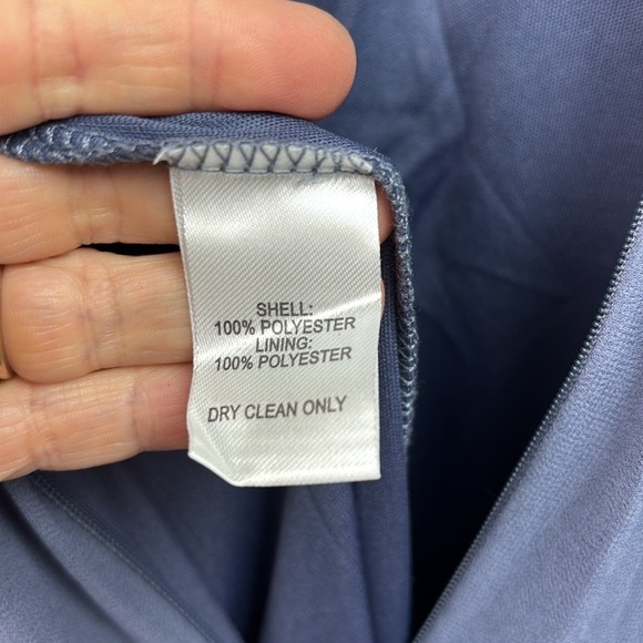 NEW, LULU’s formal maxi gown, leg slit, deep V neck, flowing chiffon dress - Picture 12 of 15